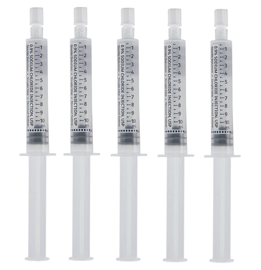 Pre-Filled Normal Saline Flush Syringe, 10mL - 5 Pack