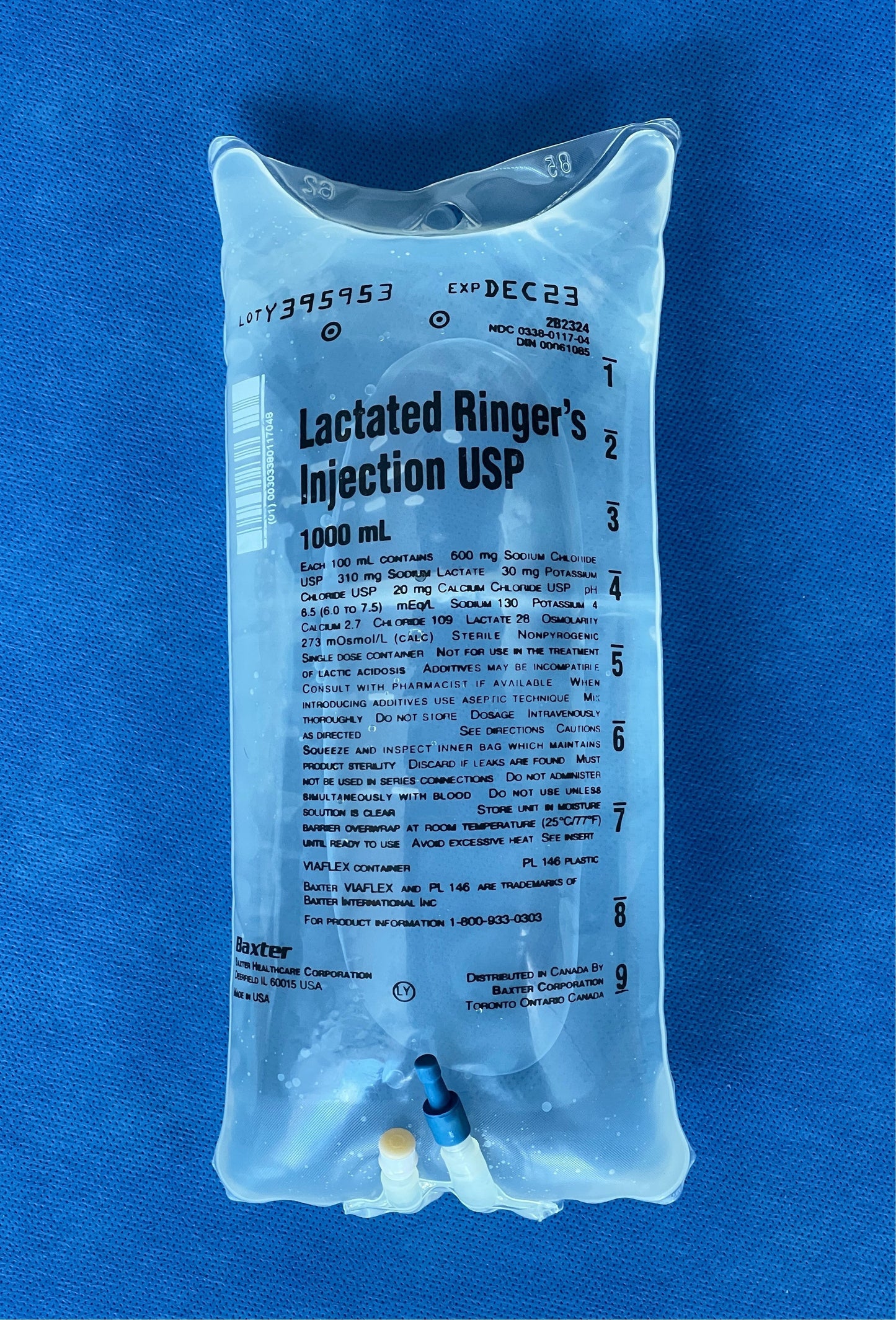 Ringersolution No Rx Required - IV Lactated Ringer's Fluid Bag (LR) Electrolyte Repla ...