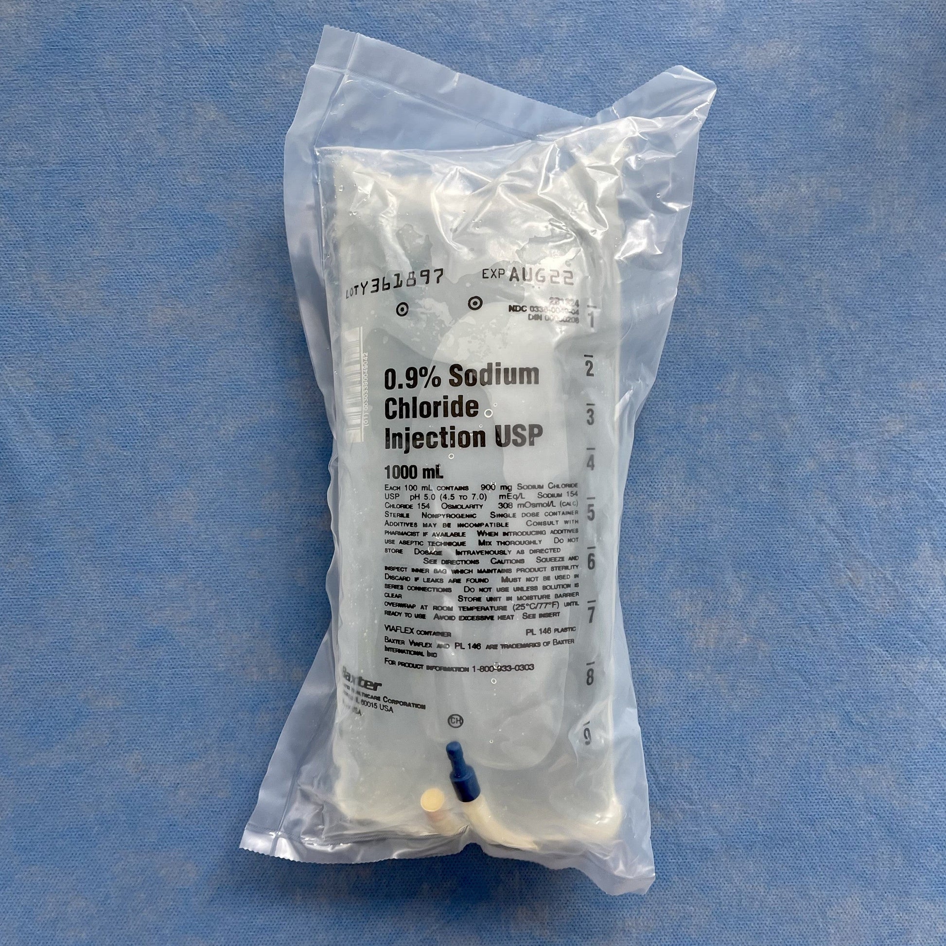 No Rx Required - IV Fluid Bag 0.9% Sodium Chloride (Normal Saline Solu ...